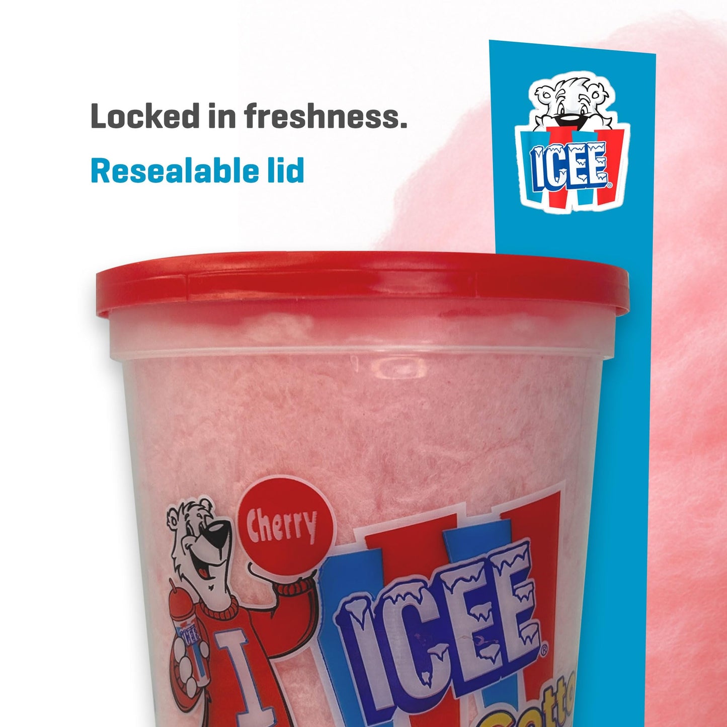 Icee Cotton Candy Snack – Fluffy & Airy Treat, 5 Ounces, Perfect for Kids & mature-themeds, Great for Parties and On-the-Go Snacking