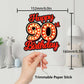 Happy 90Th Birthday Cake Topper Fluorescent Flashing Night Out Hen Movie Nightclub Theme Decor Supplies Woman Man Happy Birthday