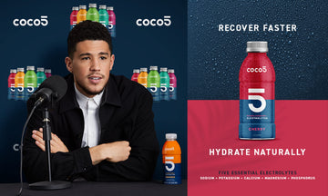 Coco5 Clean Sports Hydration Cherry Flavor | 100% Natural | 50% Less Sugar | Nothing Artificial | Non-Gmo | Gluten Free | Develo