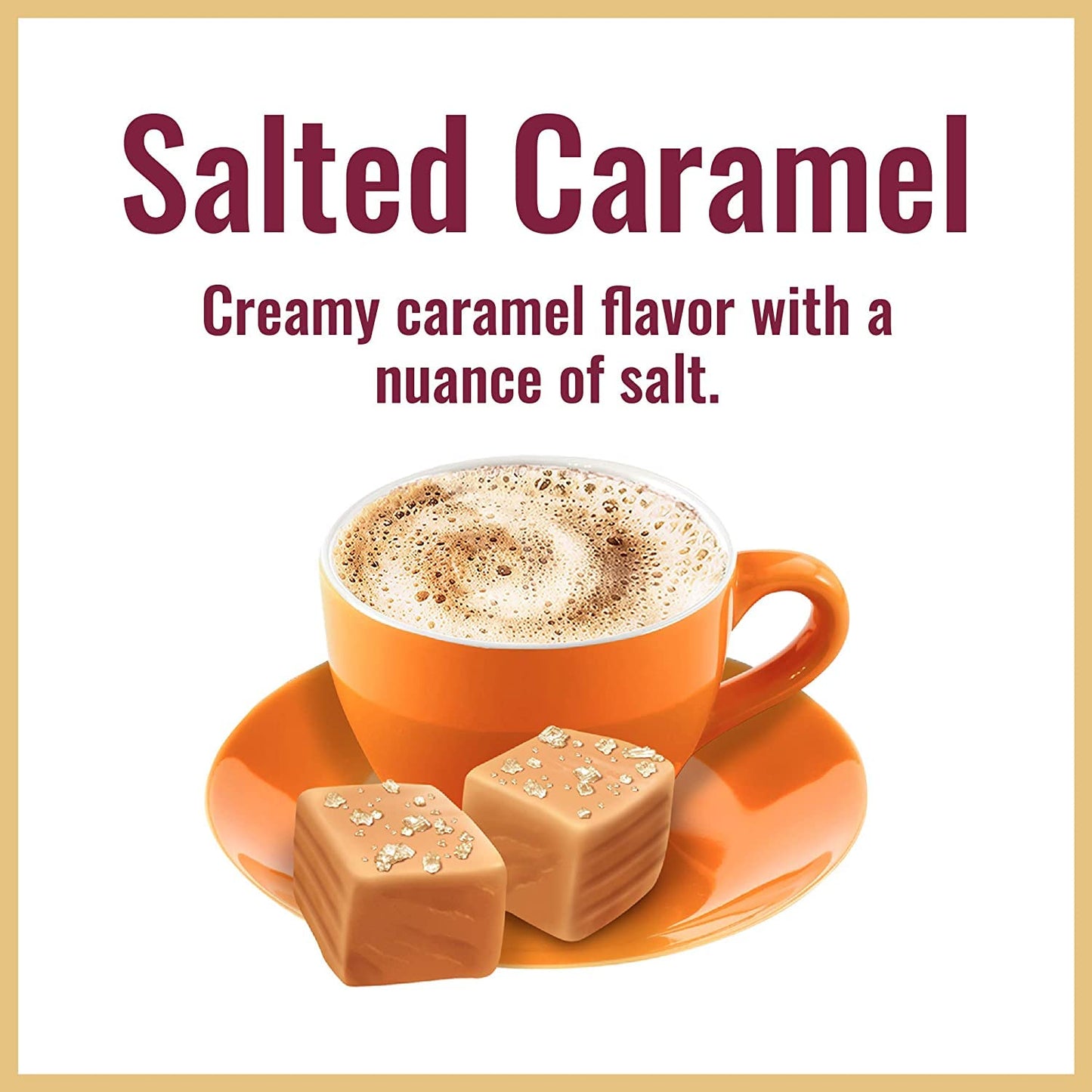 Hills Bros Instant Salted Caramel Cappuccino Mix, 14 Ounce, Easy to Use, Coffeehouse Flavor at Home