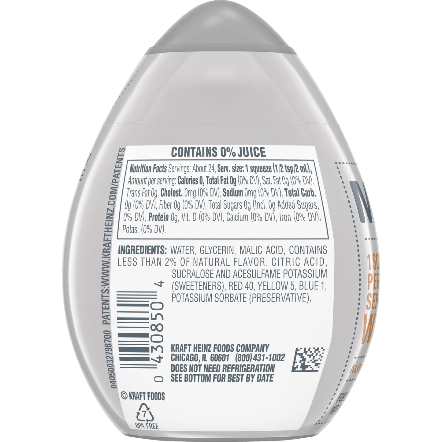 Mio Liquid Water Enhancer Sweet Tea, 1.62 Fl Oz, Pack of 5, Orange, with Vitamins