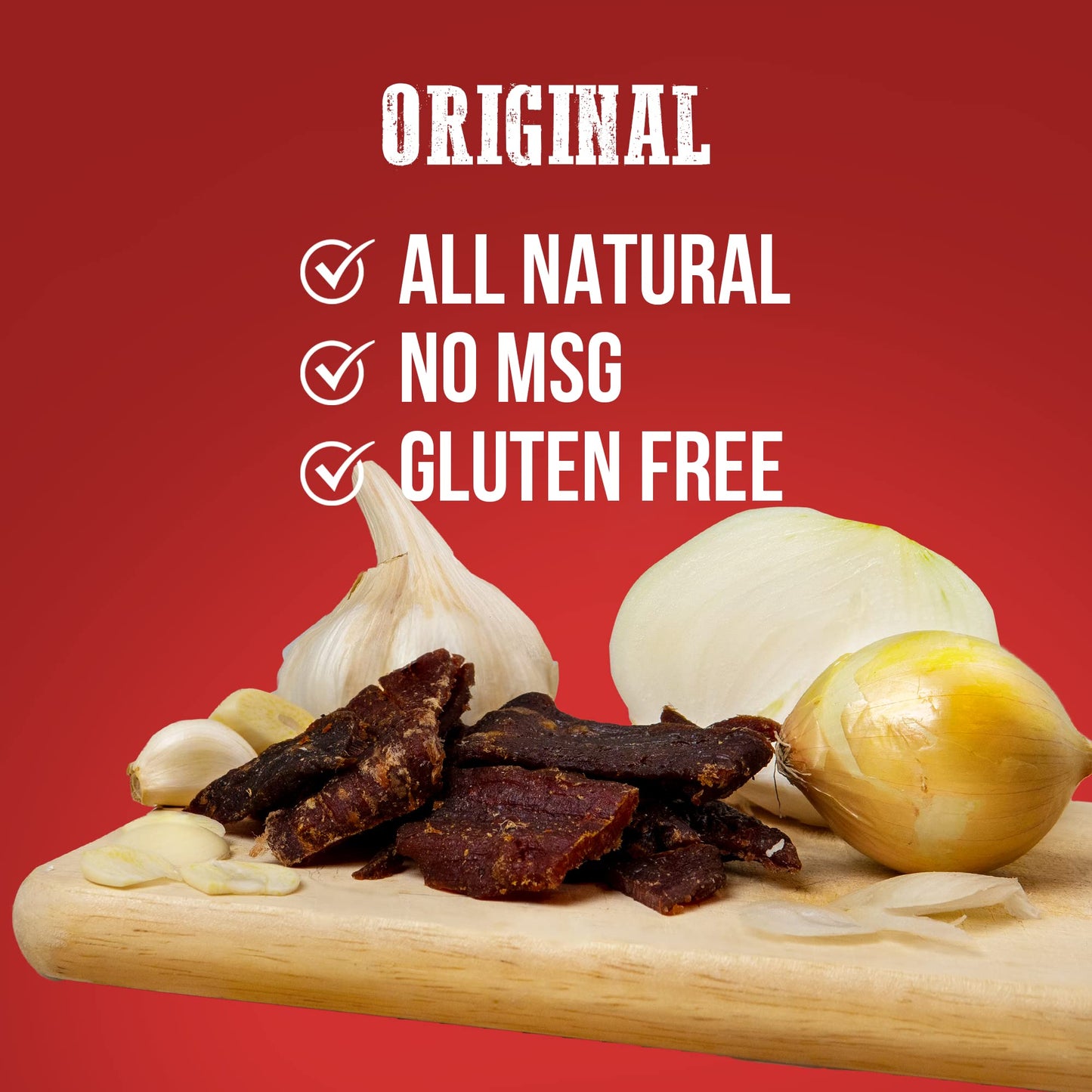 Wenzels Farm Original Beef Jerky 10 Oz. | Naturally Smoked | No Msg, Fillers, Binders, Artificial Colors | Gluten Free