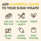 Newgem Mango Sushi Wraps, Gluten Free, Paleo, Vegan, Keto Friendly, Low Calorie Sushi Wrap Alternative, Low Carb Tortilla Wraps,