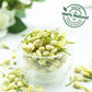 Jarteela Dried Jasmine Flowers - Edible, Non-GMO, Caffeine-free - 3.53oz