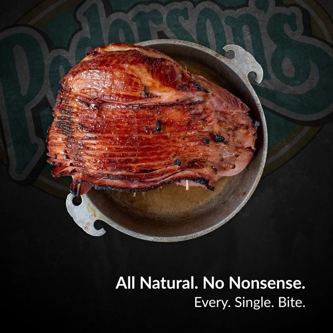 Pederson'S Farms, Uncured No Sugar, Spiral Sliced Bone In Half Ham, (6 Lbs Weight Avg) Serves 8-10, Fully Cooked, No Sugar Added