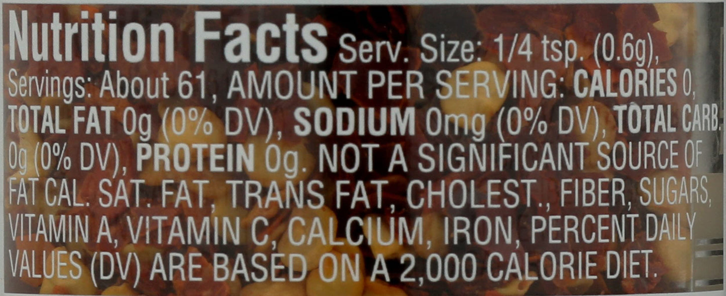 Morton & Bassett Organic Red Chili Flakes, 1.3 Ounce, Plastic, No Color, Model 0016291442856