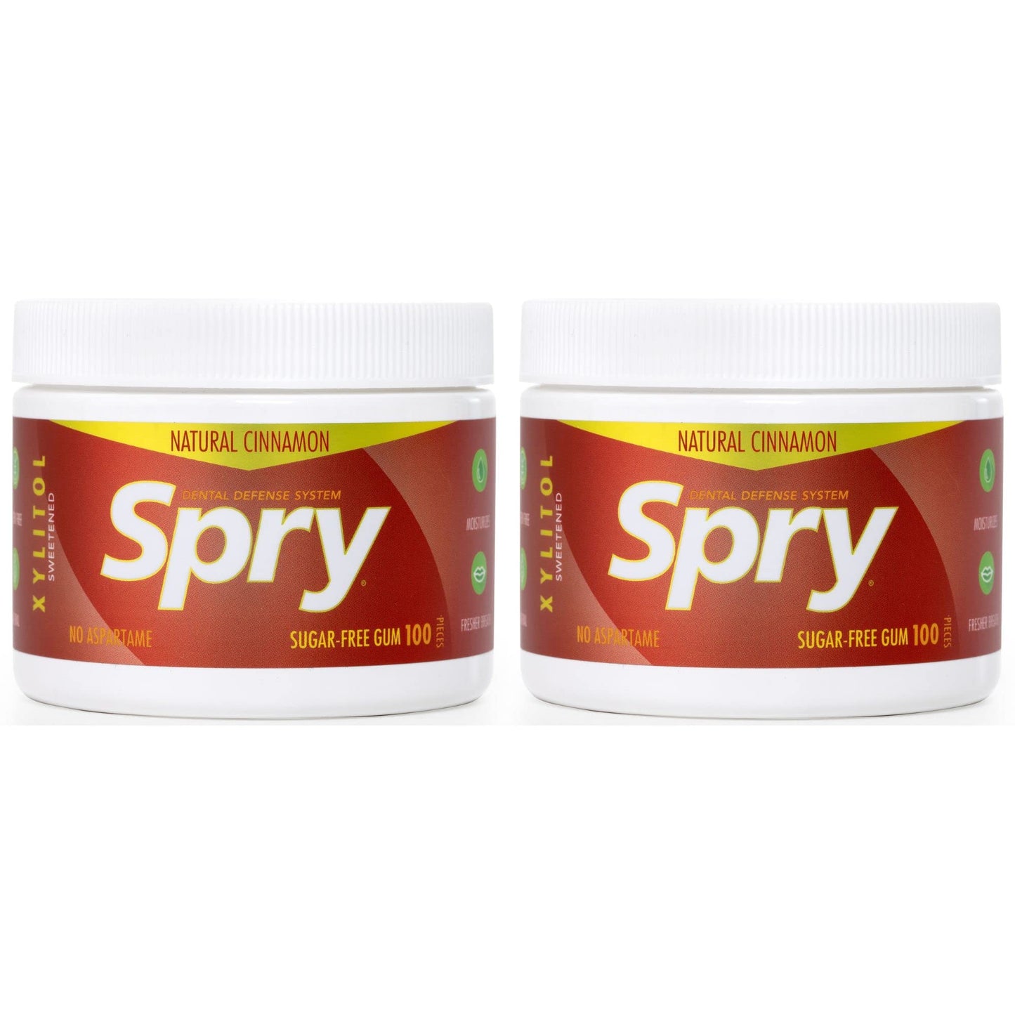 Spry Xylitol Chewing Gum - Sugar-Free, Gluten-Free, Non-GMO - 200 Count (Pack of 1) - Cinnamon Flavor