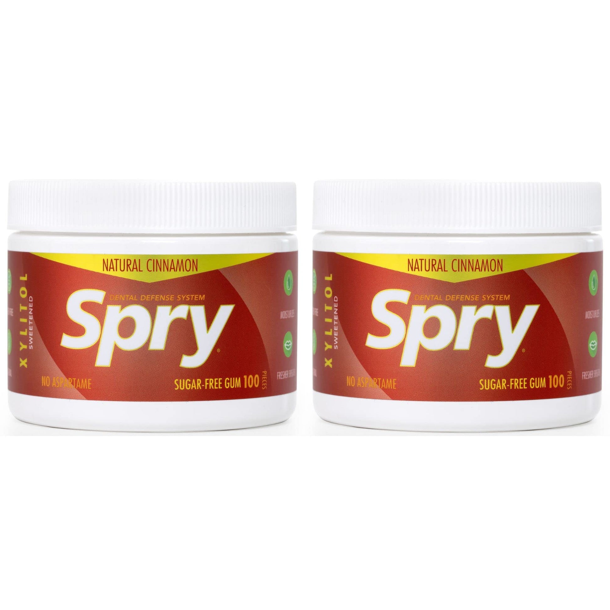 Spry Xylitol Chewing Gum - Sugar-Free, Gluten-Free, Non-GMO - 200 Count (Pack of 1) - Cinnamon Flavor