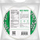 Soeos Rice Paper, White Rice Paper Wrappers, 3 Pack, 34 Sheets-Fresh Spring Roll Wrappers & Dumplings, Non-Gmo, Gluten-Free, Low Carb, Vietnamese Rice Wraps (Round, 22Cm)
