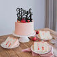 Rssta i Cake Topper Black Star Glitter 14th Birthday Decorations Cardstock Model XM1222-14