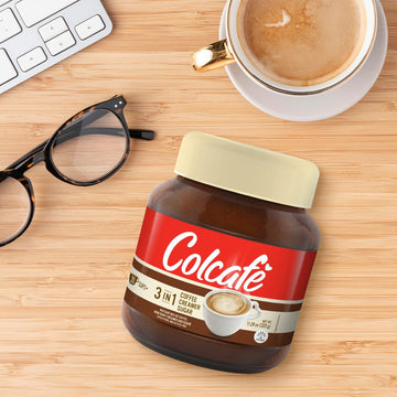 Colcafé 3-In-1 Coffee Mix Jar | Coffee, Cream & Sugar In A Delicious Cup | Cholesterol Free | 100% Colombian Coffee | 13.4 Ounce (Pack Of 1)