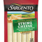 Sargento Natural Mozzarella String Cheese Sticks, 12-Count