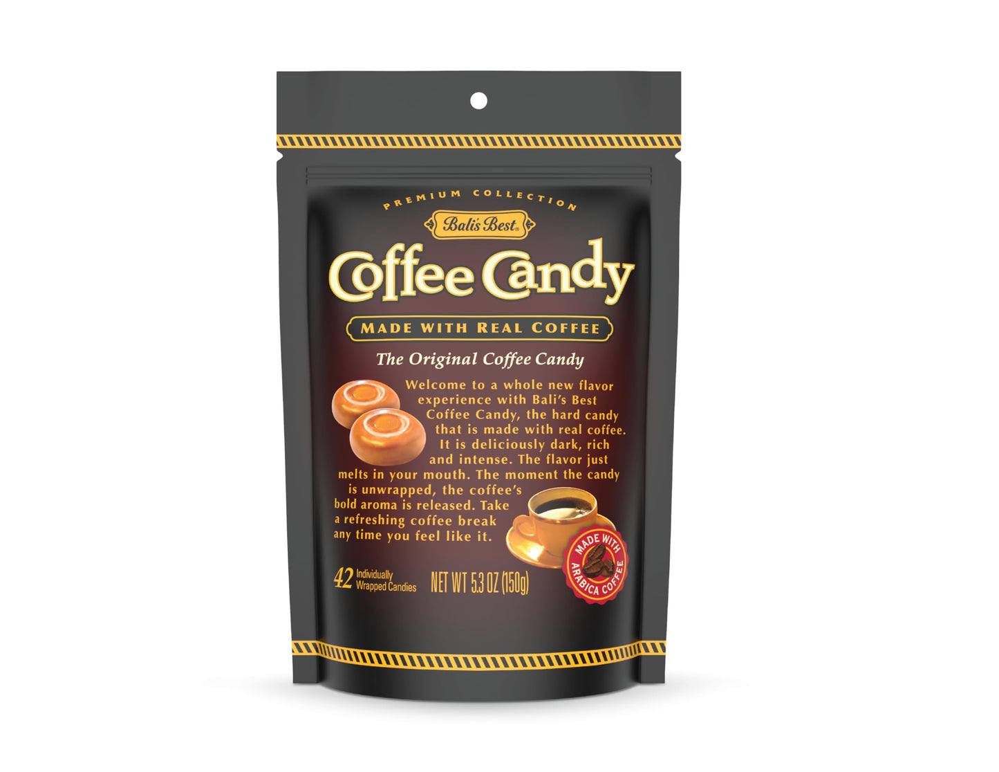 Bali s Best Coffee Candy, 5.3-Ounce Bags (Pack of 12)