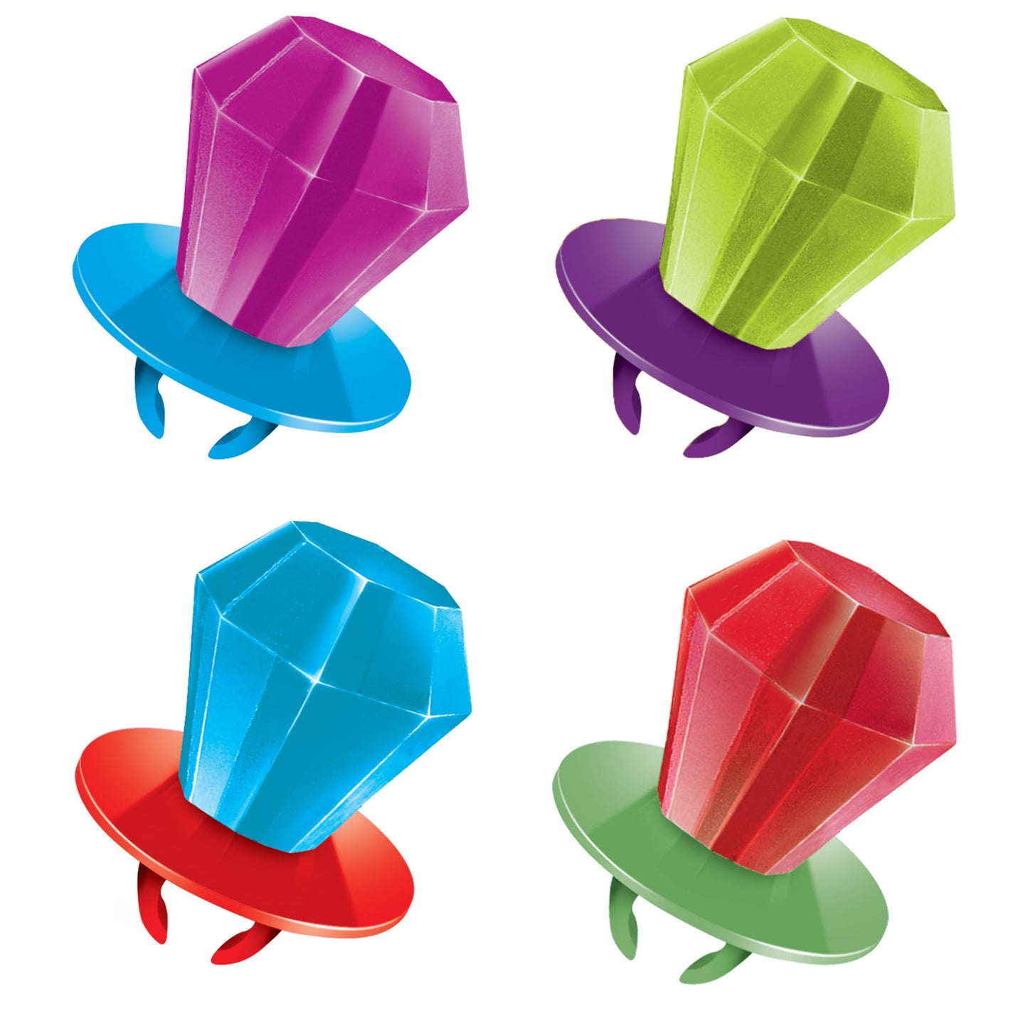 Ring Pop Individually Wrapped Bulk Lollipop Variety Pack - 10 Count Lollipop Suckers W/Assorted Tongue Painters And Sours Flavor