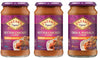 PATAK'S Simmer Sauce, 15 Oz (Pack of 3), Variety Pack (2 Butter Chicken, 1 Tikka Masala), No Artificial Flavors, Gluten Free, Ve