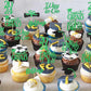 Graduation Cupcake Toppers 2024 Green,Glitter Class Of 2024 Cupcake Toppers Supplies,Class Of 2024 Congrats Grad Cap Diploma Cup