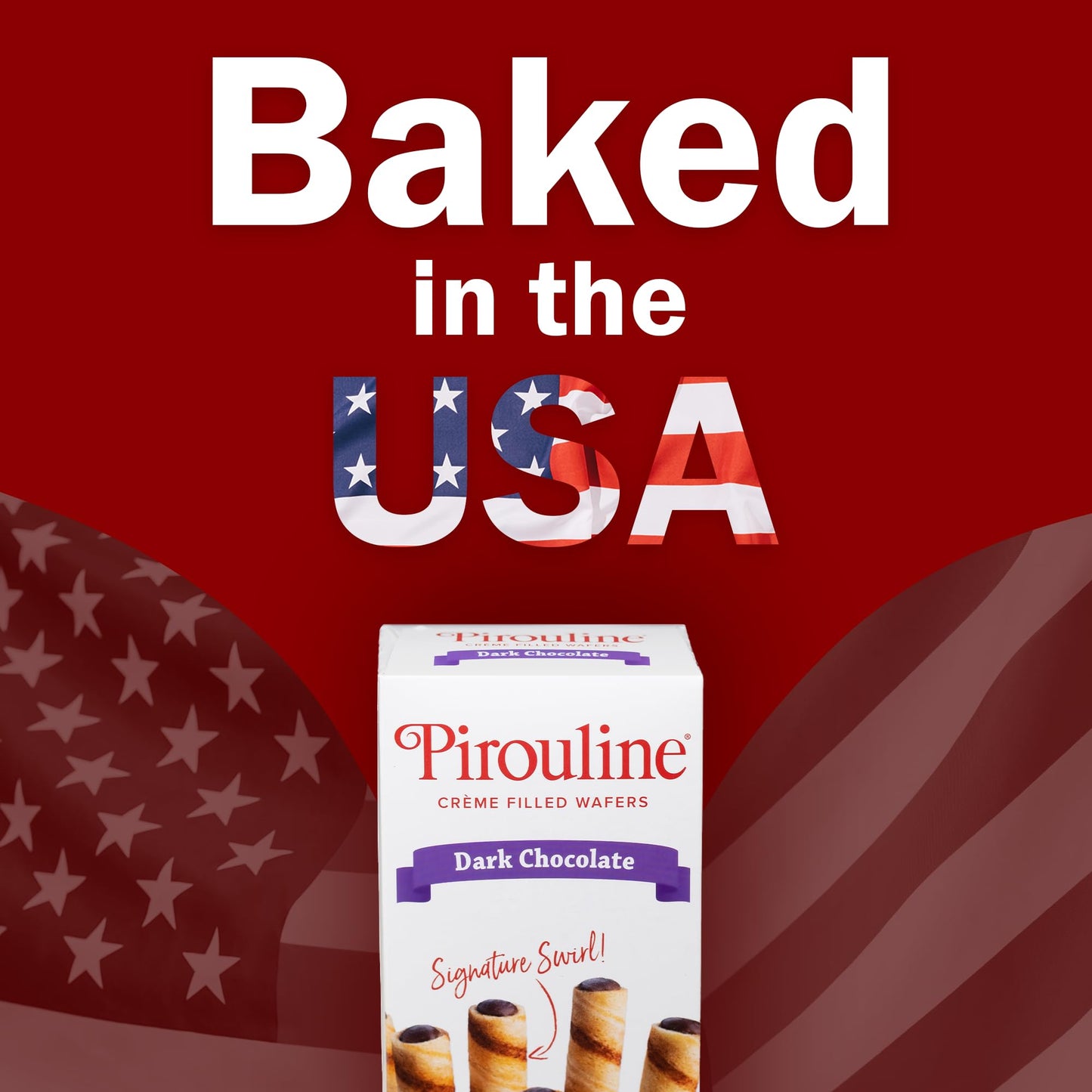 Pirouline Rolled Wafers – Dark Chocolate – Rolled Wafer Sticks, Crème Filled Wafers, Rolled Cookies For Coffee, Tea, Ice Cream, Snacks, Parties, Gifts, Birthdays – 3.25Oz Carton 12 Pack