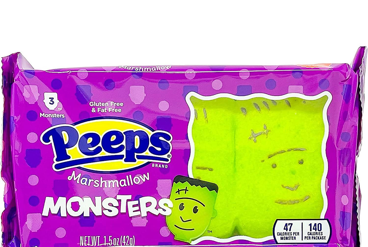 Halloween Peeps Candy Bundle - 4 Pack Of Marshmallow Peep'S - Perfect Halloween Candy, Fall Candy, Trick Or Treat Candy - Pumpkins, Monsters, Skulls, Ghosts - 7.5 Ounces