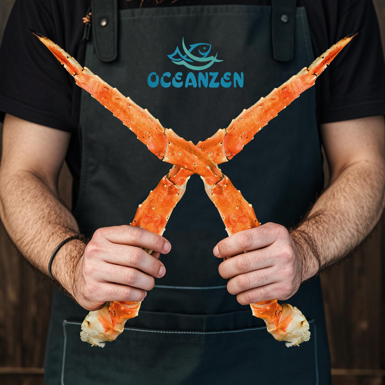 Oceanzen: Largest Size Colossal Alaskan Red King Crab Legs (10 Lbs) - Overnight Shipping Monday-Thursday