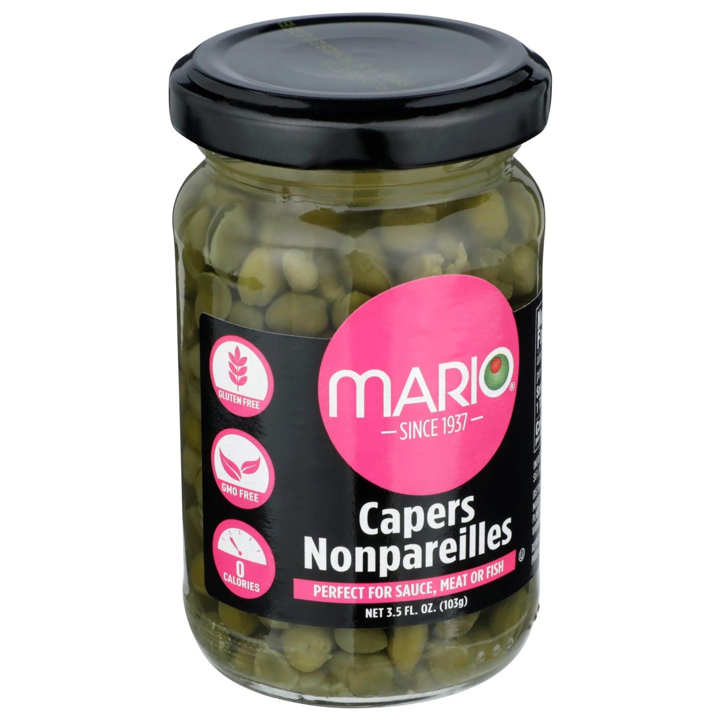 Mario Camacho Non Pareil Capers, 3.5-Ounce Jar, Pack of 6