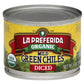 La Preferida Organic Diced Green Chile Peppers Fire-Roasted & Peeled Perfect for Tacos, Casseroles & Nachos, 4oz. (Pack of 6)