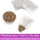 Olvvla Premium Milk Thistle Tea Bags - 70 Count - 100% Natural, Caffeine-free, Non-GMO Herbal Tea
