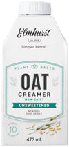 Elmhurst Oat Creamer, Unsweetened, Plant Based, Non GMO, Gluten Free, Dairy Free, 16 Fluid Ounces (Pack of 6)