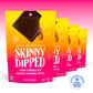 Skinnydipped Dark Chocolate Salted Caramel Bites, 2G Sugar Per Piece, Keto Friendly, No Palm Oil, Gluten Free, 4 Pack