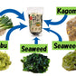 Low Calorie!! Instant Soup Base (Kelp,Seaweed,Leek,Kagome Kelp,Seaweed Stem,Mekabu) 2.6 Oz Just Pour Hot Water To Complete (Kelp