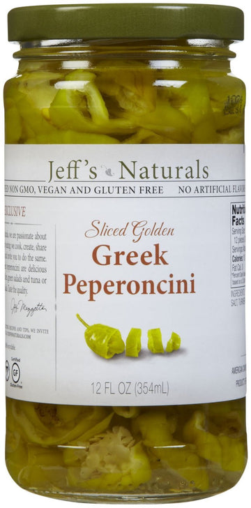 Jeffs Natural Jeffs Natural Greek Pepperoncini - Greek Pepperoncini - Case Of 6 - 12 Oz(D0102H5Ky06)