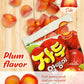 Fruit Peelable Candy - Plum Flavor 67G X 4Pack (268G/9.46Oz) Jelly Filled Gummies, Gluten Free Individually Wrapped Korean Snack