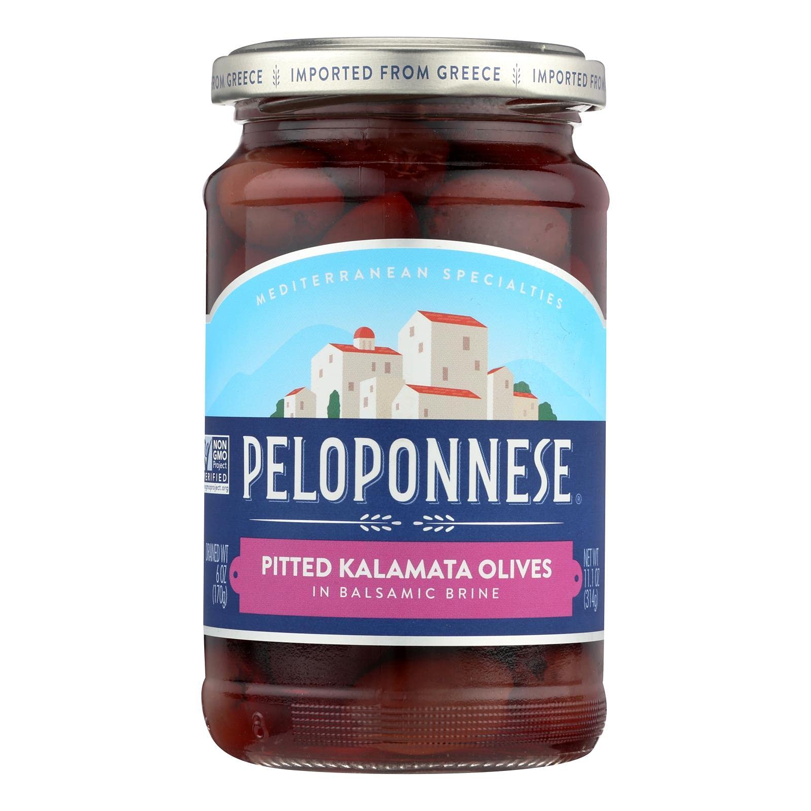 Peloponnese Pitted Kalamata Olives (6X6Oz)6