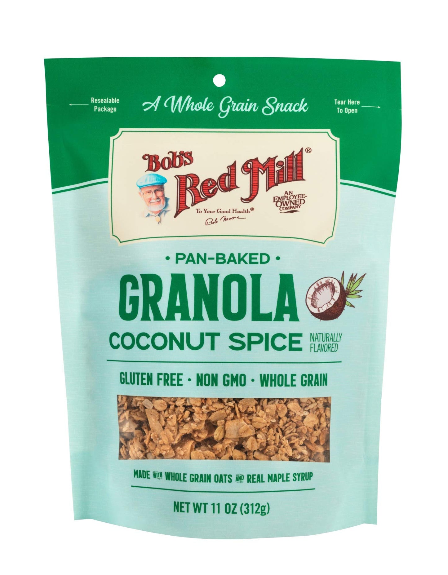 Bob s Red Mill Coconut Spice Granola, 11oz (Pack of 6) - Non GMO, Whole Grain, Kosher