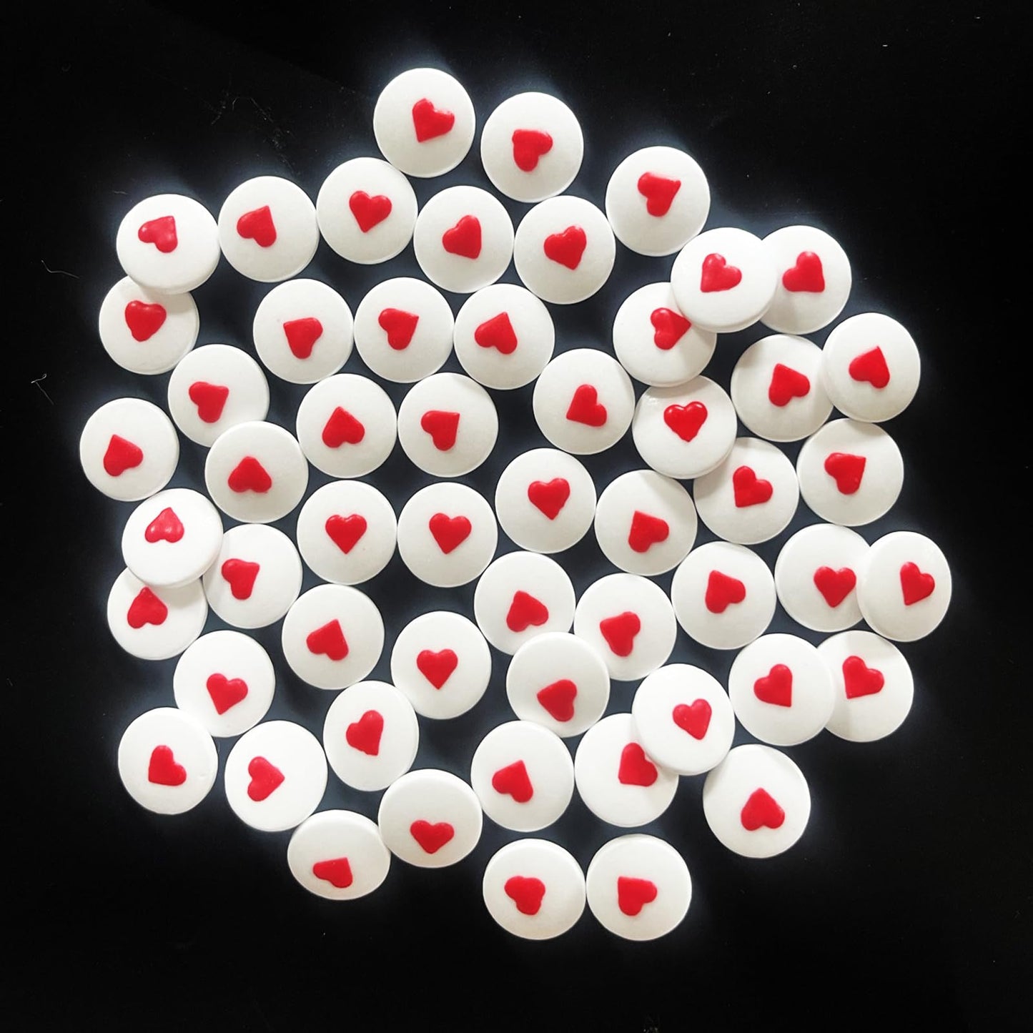Hearts Candy Eyeballs Eye Ball Sweets Cake Cupcake Toppers Cookie Dessert Sprinkles Decorations Birthday Party Supplies 3.4Oz