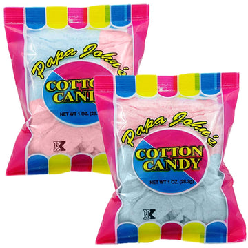 Cotton Candy Blue And Pink Swirl Party Flavors Supplies Birthday Treats For Kids, Kosher, 1Oz Bag (24-Pack)