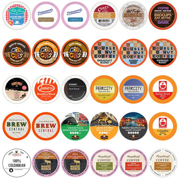 Crazy Cups Custom Variety Pack Sampler, Assorted Single Serve Pods For Keurig K Cups Makers, Coffee, 30 Count