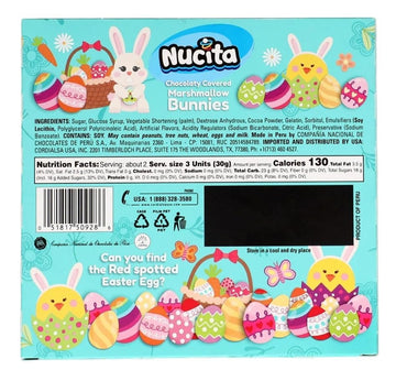 Easter Candy, Chocolate And Vanilla Marshmallow Bunnies With Chocolate Coating, 10 Pack