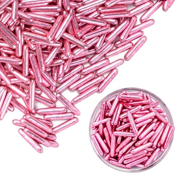 Rose Gold Rods Sprinkles, Edible Sugar Sprinkles, Sprinkles for Cupcake Decorating, Donut, Cake Decorations, Ice Cream, Wedding 