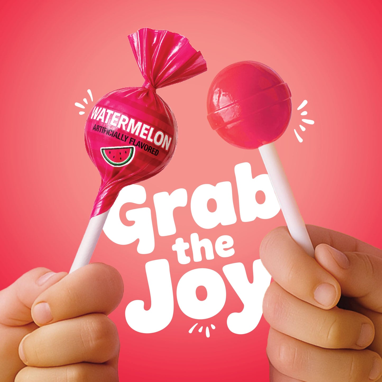 Watermelon Lollipops - 65 Count Bulk Candy Pack, Individually Wrapped - Fruity Suckers For Kids, Parties, Birthdays, Events & Pa