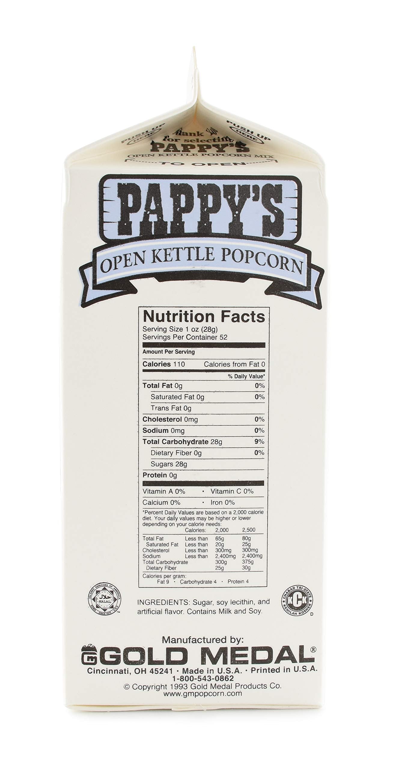 Snappy Gold Medal Pappys Kettle Corn Popcorn Mix, 3.25 Lb