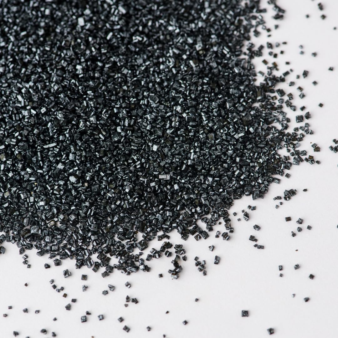 Sweets Indeed Sprinkles  Edible Sprinkle Sugar Mix  Perfect for Cake Decorations  Baking  Ice Cream  Cookies  Cupcake Topper  5 ounces (Black)