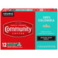 Community Coffee 100% Colombia Medium Dark Roast Coffee Pods, 72 Count, Compatible with Keurig 2.0, 12 Count (Pack of 6)