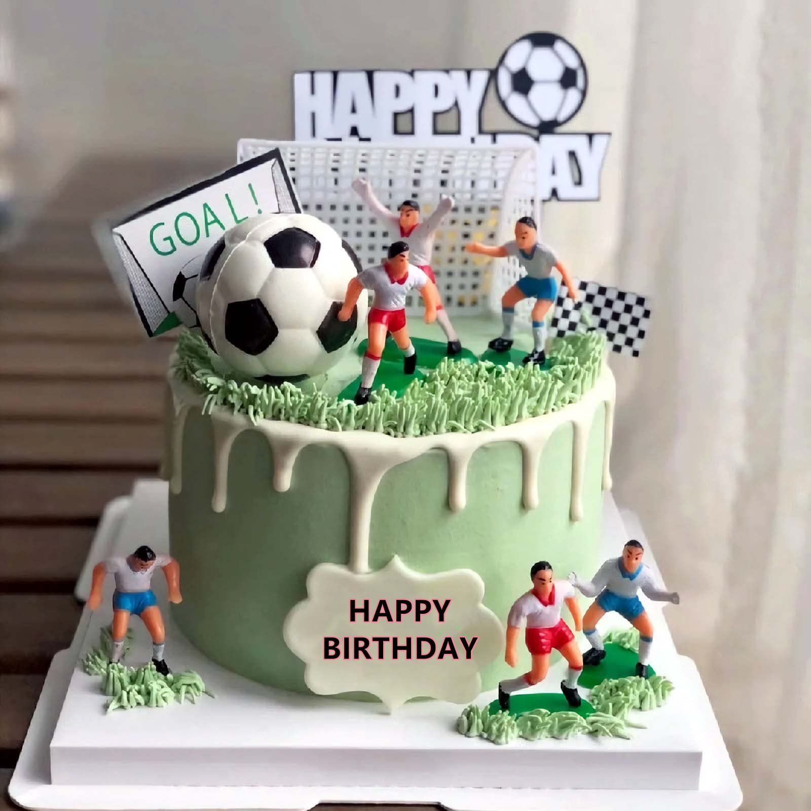 Soccer Cake Topper,14Pcs Soccer Players Toys Football Cake Topper Decorations Soccer Ball Soccer Player Cake Decorations For Soc