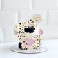 Gyufise 21Pcs Cake Topper Decorations, Cow Themed Farm Cake Topper With Foam Balls, Baby Shower, Birthday Party Supplies