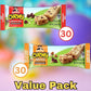 Lyfno Quaker Chewy Granola Bars Variety Pack, Chocolate Chip & Peanut Butter, 60 Count, Healthy Snack for mature-themeds