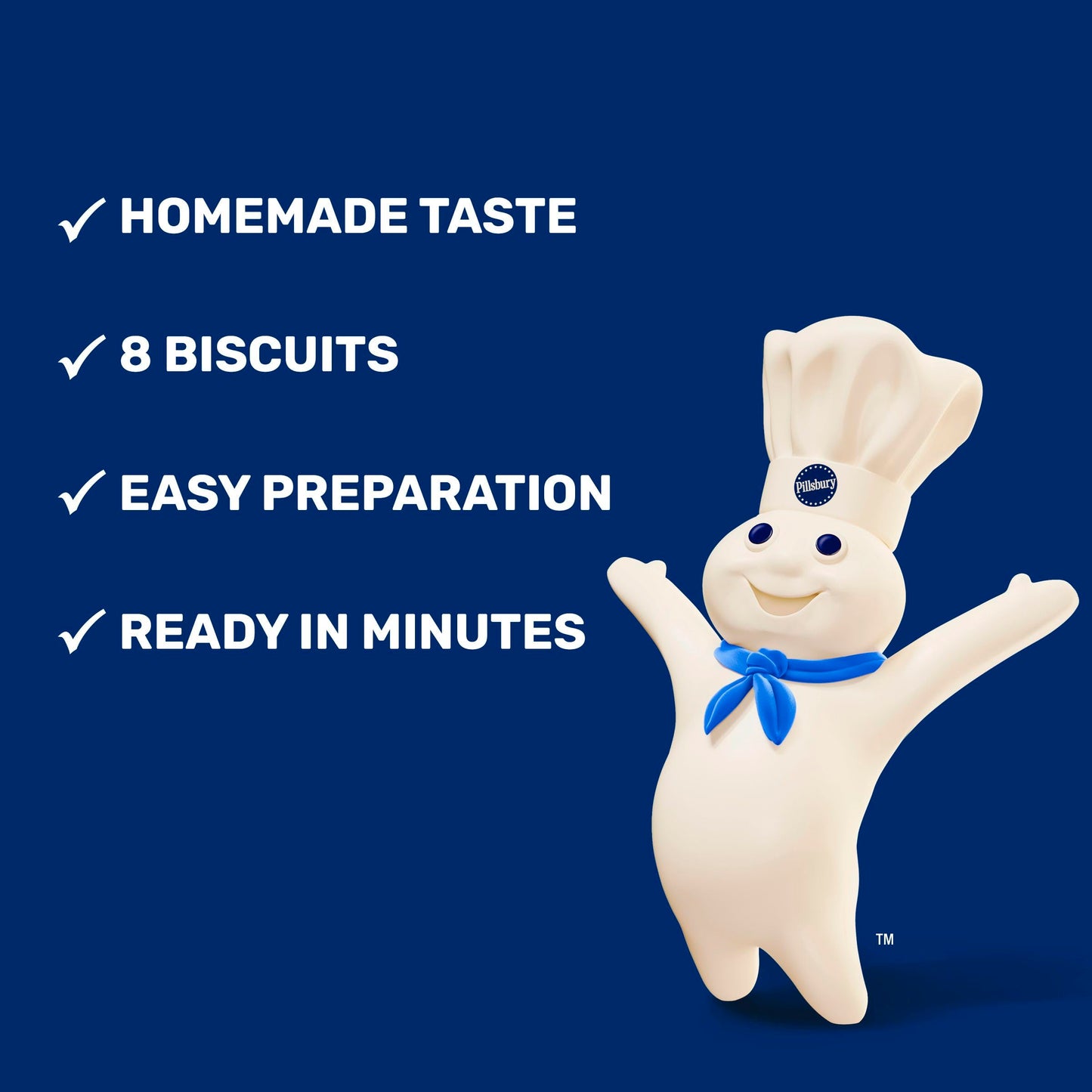 Pillsbury Grands! Southern Homestyle Biscuits, Original, 8 Ct, 16.3 oz