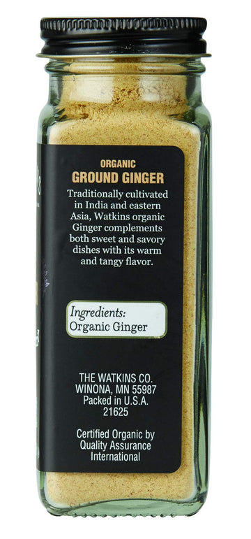 Watkins Organic Ground Ginger, 2 Ounce Jar, 3-Pack