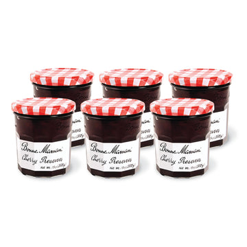Bonne Maman Cherry Preserves, 13 oz Glass Jars (Pack of 6) - Non-GMO, Made with Simple Ingredients