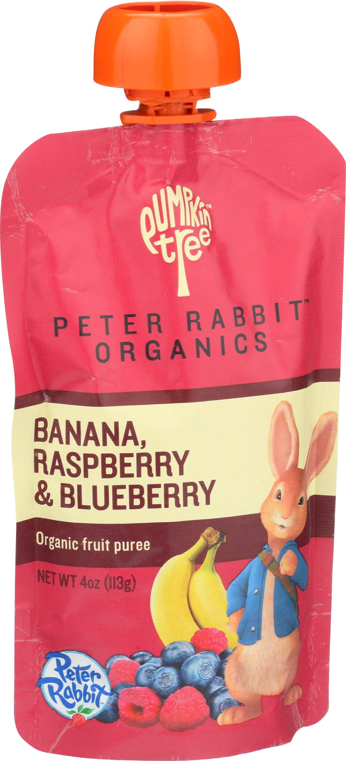 Peter Rabbit Organics Baby Raspberry Banana Blueberry, 4 Oz