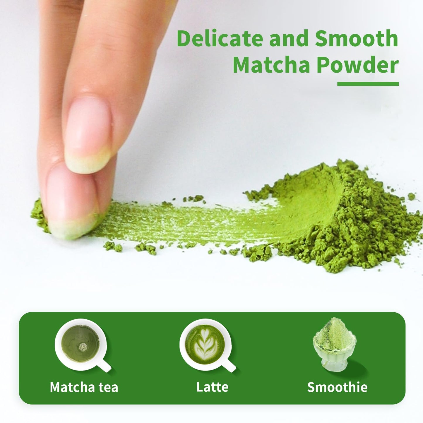 Tian Hu Shan Matcha Green Tea Sticks, Portable Matcha Powder Unsweetened No Additives, Suger Free, Single Serve 20 Count